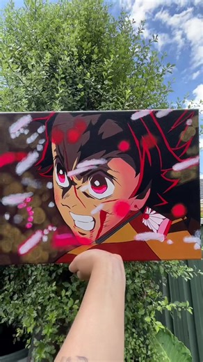 Bokeh Effects in Anime Paintings Inspired by Demon Slayer