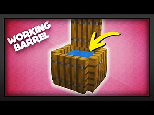 Minecraft - How To Make A Working Barrel