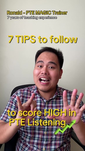 Score HIGH in PTE Listening with these 7 tips! 💡 #pteexam #pteacademic #ptetips