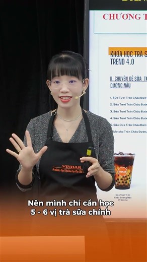 Khóa Học Trà Sữa Thực Chiến - Tối Ưu Chi Phí ✨| #hocphache #phache #vinbar