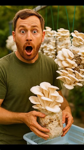 Grow Oyster Mushrooms at Home | Easy DIY Jug Method | #shorts #garden