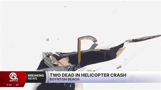2 people aboard fatal helicopter crash in Boynton Beach