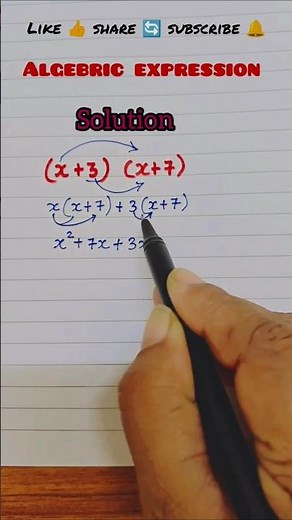 Solving Algebraic Expressions💫 Practice and learn📌🧠 Save for later revision!🧮📖 #maths