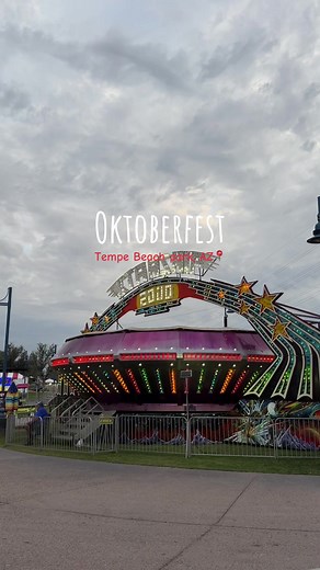 OKTOBERFEST IS BACK🍻 Oct 10-12 Beer, carnival rides, food, & music brought to you in the heart of Tempe🌆 Tickets $25 for 21 (free for below 21) FREE FOR ALL ON SUNDAY🎫 #octobermood #carnival #tempeaz