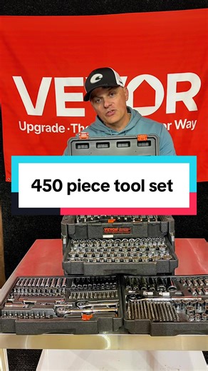 450 Piece Mechanics Tool Set SAE Metric 1/4 3/8 1/2 Drive Complete Tool Kit with Case Description: This 450 piece mechanics tool set is a full setup for serious garage work. You get 1/4, 3/8, and 1/2 drive tools with both SAE and metric sizes, plus wrenches, hex keys, bits, and more all organized in one case. Perfect for working on vehicles, equipment, or having a complete kit ready at home or in the shop without constantly searching for the right tool. Keyword Block: 450 piece tool set mechanic