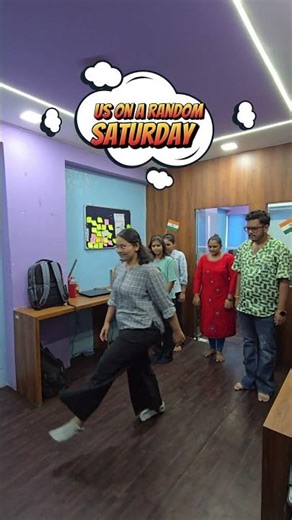 What happens on a working Saturday at the agency! 💃 #funny #comedy #viral #office #agencylife #fun