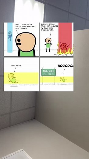 Funny Comic Strip with Stick Figure Characters