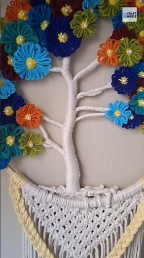 Macrame tree of life in bloom 🌸🌼🌺🏵🌻