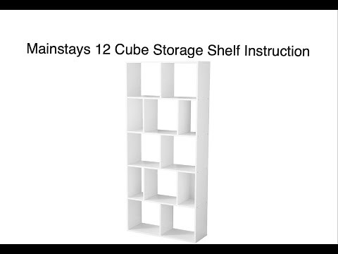 Mainstays 12 Cube Storage Shelf Instruction