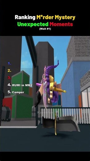 Ranking the CRAZIEST MM2 Moments 💀 #roblox #mm2 #gaming