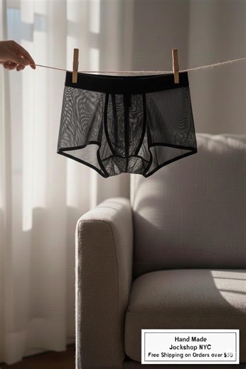 Sexy Sheer Mesh Men's Boxer Briefs, Transparent Fantasy Underwear for Men, Handmade Breathable Male Lingerie, Exotic See Through Trunks - Etsy