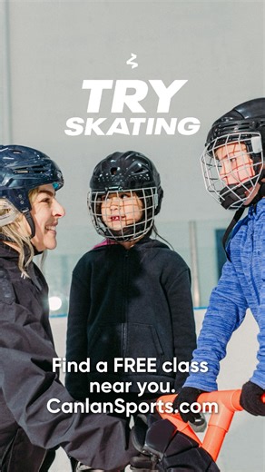 Canlan Sports on Instagram: "Lace up, step out, and slide into something new... for FREE! ❄️✨ Try Skating gives kids the gear, support, and confidence to enjoy their very first skating experience. Ready to make your first on-ice memory? Check the link in our bio for the next Try Skating session at a Canlan Sports near you! ⛸️"