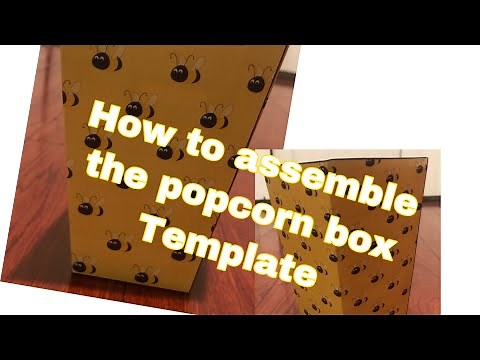 How To: Assemble The Popcorn Box Template