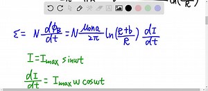 SOLVED:A toroid having a rectangular cross section (a=2.00 cm by b=3.00 cm ) and inner radius R=4.00 cm consists of 500 turns of wire that carries a sinusoidal current I= I max  sinωt, with I max =50.0 A and a frequency f=ω/ 2 π= 60.0 Hz . A coil that consists of 20 turns of wire links with the toroid as shown in Figure P 31.18 . Determine the emf induced in the coil as a function of time.