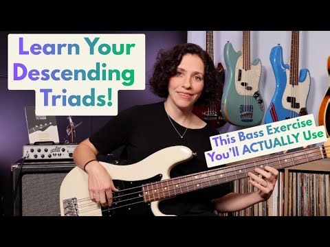 Learn Descending Triads on Bass | Chord Tone Exercise with Reggae Groove For Technique And Theory
