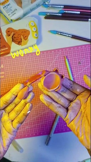 worry stone 😘 diy #worrystone #airdryclay #pinterest inspired ✨