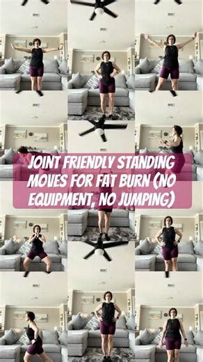 🔥 Joint Friendly Standing Moves fo Fat Burn #motivation #womensfitness
