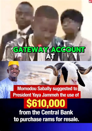 At the Janneh Commission, Momodou Sabally admitted suggesting to President Yahya Jammeh the use of $610,000 from the Central Bank to buy rams for resale. Using taxpayers’ money for private business raises serious concerns. The key question remains: was the money ever returned? #JannehCommission #Accountability #Transparency #GoodGovernance #TheGambia | Baboucarr Ceesay
