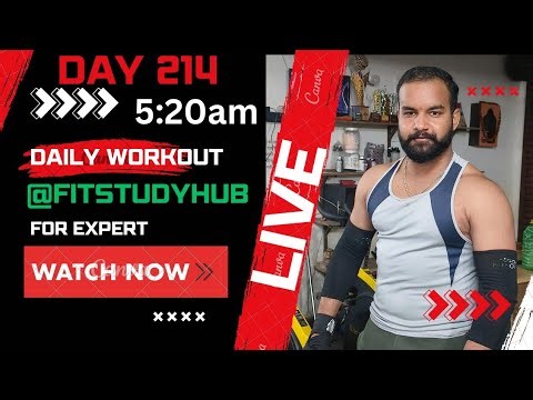 Day 214 Back exercises#Workout time #Motivational video/ #viral video/#fitstudyhub#Popular Video