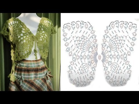 Elegant Butterfly Shawl Crochet Tutorial | With Diagram & Written Instructions