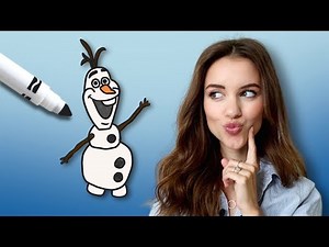 How To Draw Olaf from Frozen! ❄️ | Step-By-Step Drawing Tutorials for Kids 🖍