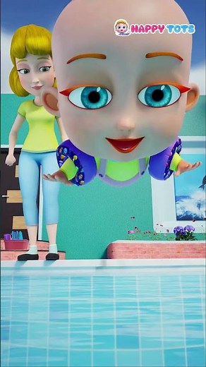 Swimming Song | Nursery Rhymes & Kids Songs | Happy Tots