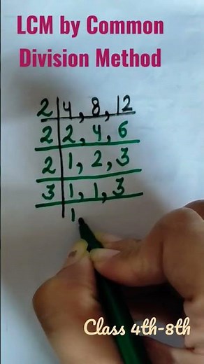 LCM by Common division method|Class 4th-8th|Maths