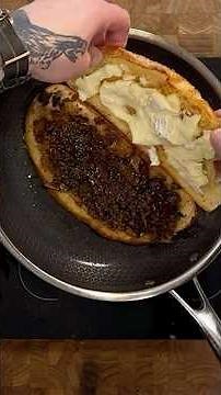 Making A Fig, Brie, & Pear Grilled Cheese
