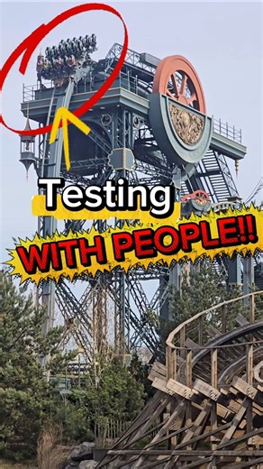 Baron started testing WITH PEOPLE today!! 😱 #efteling #baron1898