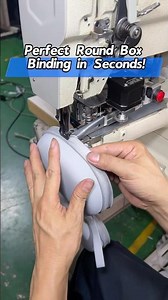 REER 246 Sewing Machine with Hot Tape Binding Attachment | Perfect Binding for Round Storage Boxes