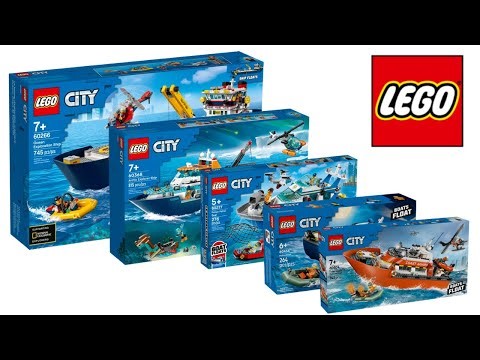 LEGO City Ocean Ships Speed Build Compilation | Epic Sets | Relaxing Long Build