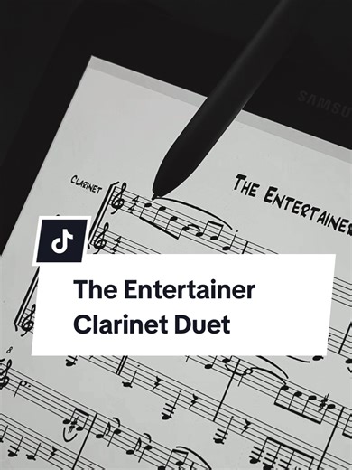 The Entertainer Clarinet Duet by Michael Almich