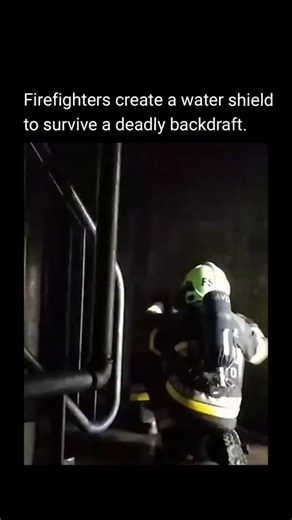 BRANDON | What you are seeing here is a technique used by firefighters to protect themselves from a backdraft. A backdraft occurs when a fire that... | Instagram