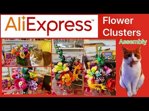 AliExpress Flower Clusters Brick Assembly @SheClicksBricks @AustrianBrickFan @AliExpressGlobal