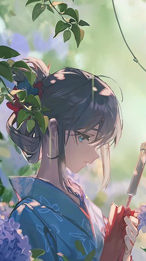 Sad Anime Girl Live Wallpaper | Rain Animation