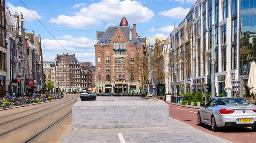 A street walk near Amsterdam city center
