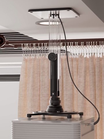 Projector Mount Wall with Multi-Hole Design, Adjustable Universal Ceiling Mount for Home Theater, Office, Classroom, Load 55 lbs - Silver