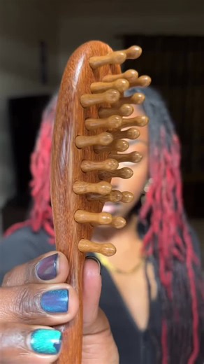 Loc N Key | Loc Brush on Instagram: "Show your Locs some love today using our Wooden Loc Brush! This unique brush is great for detangling, scalp stimulation, massaging & helps reduce lint in Locs! Only a few left so grab yours today! Thelocnkey.com • • • • • • • • •"