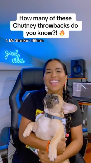 Comment which of these songs you know! 💃🏾🥳 tbt chutney hits 🔥💃🏾 Chopper joined me for this one 🐶 #chutney | Dj ANA