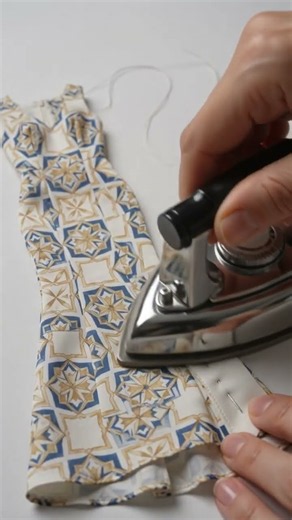 Hand Stitching a Beautiful Miniature Gown ✨ DIY Mini Dress Making | Satisfying Sewing