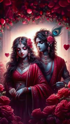 Radha Krishna short video ✨❣️🌺🌸| 365 days challenge| day -92krishna 2 #shiv #bhajan #love #radha