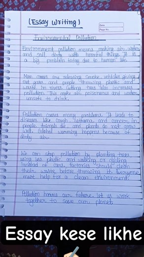 How to write essay ✍🏻📝 #shorts #handwriting