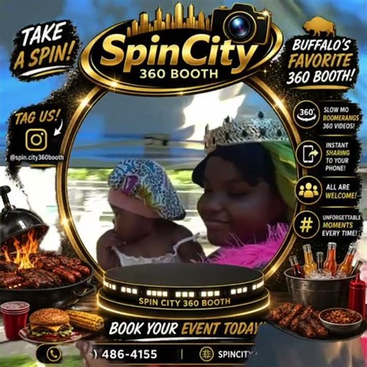 Take a closer look at the experience behind Spin City 360 Booth.