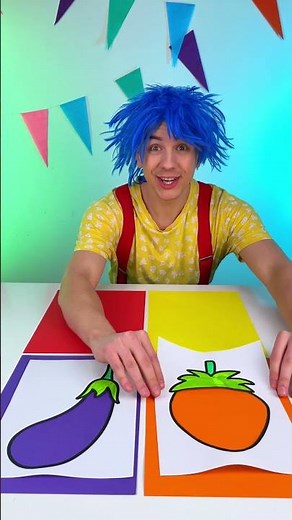 What color are these vegetables? 🥕🤔 Kids learn colors and vegetables in English #forkids #lessons