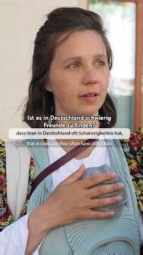 Ist es in Deutschland schwierig Freunde zu finden? #shorts #freunde