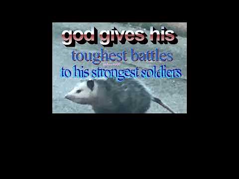 god gives his toughest battles to his strongest soldiers