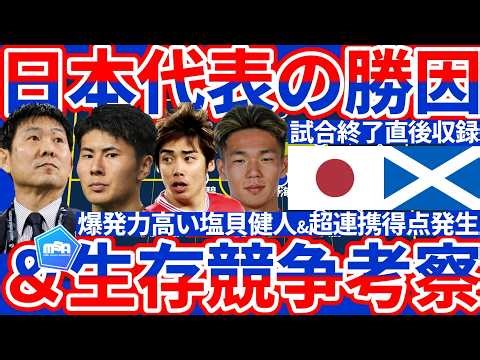 [Japan's Winning Factors | Scotland Match Review] The equal-number press executed by all players,...