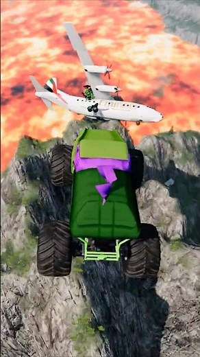 High speed attack by monster trucks - Monster trucks crushing cars