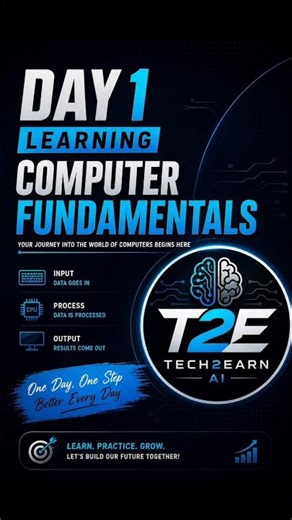 Day 1 learning computer fundamentals #shorts #computer