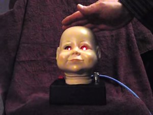 Playing a Creepy Baby Head Theremin